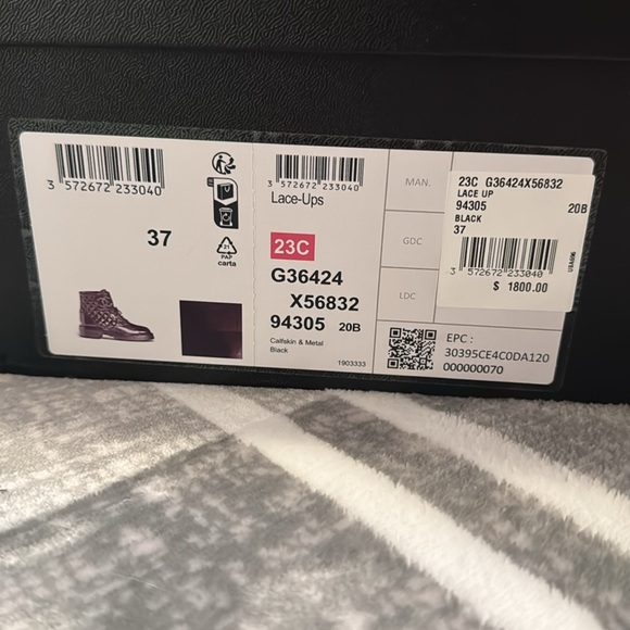 Authentic Chanel Brave Boot 37 Black Calfskin Leather - Picture 11 of 11